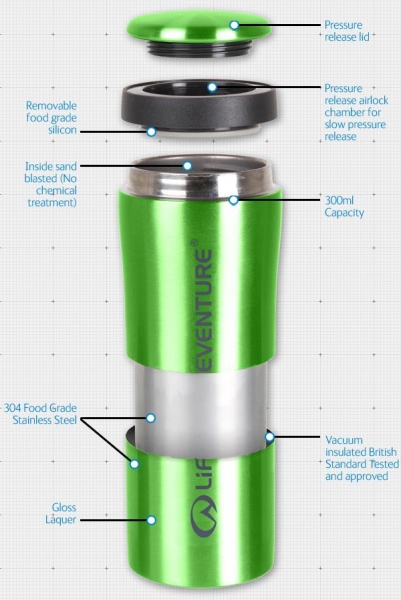 Kubek termiczny Thermal Mug  Red  0,3L Lifeventure